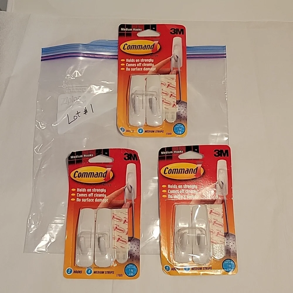Command Strips Lot of 3- 2packs